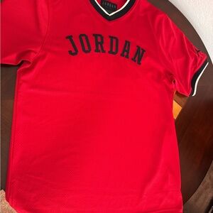 Jordan Red and Black Mesh Jersey